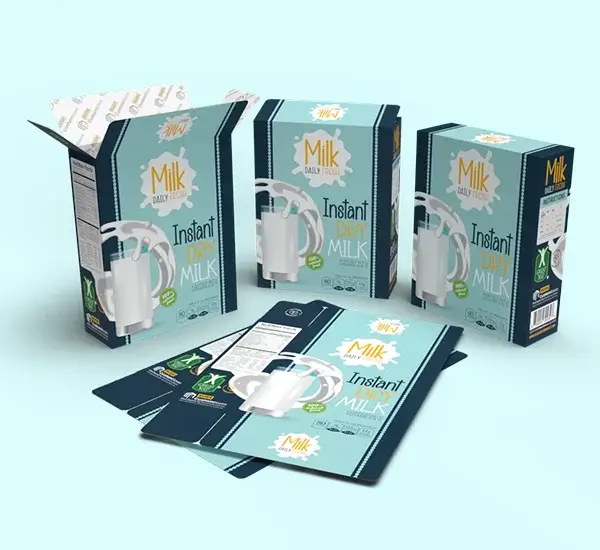 Printed Dry Milk Boxes