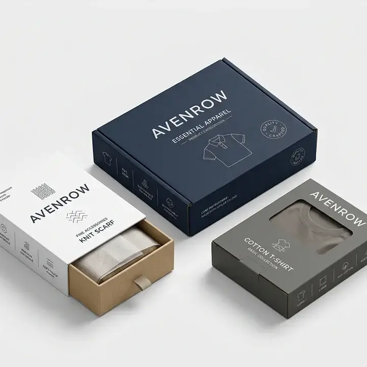 custom apparel packaging boxes