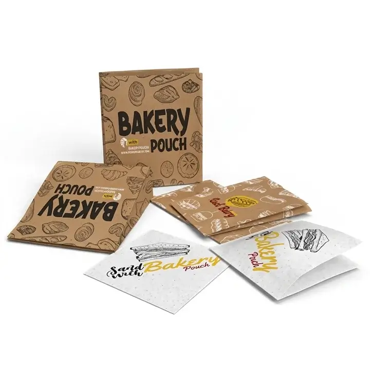 Bakery bags for takeaway packaging
