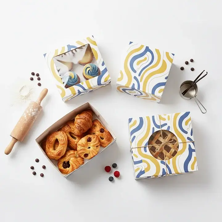 Custom-printed bakery packaging boxes