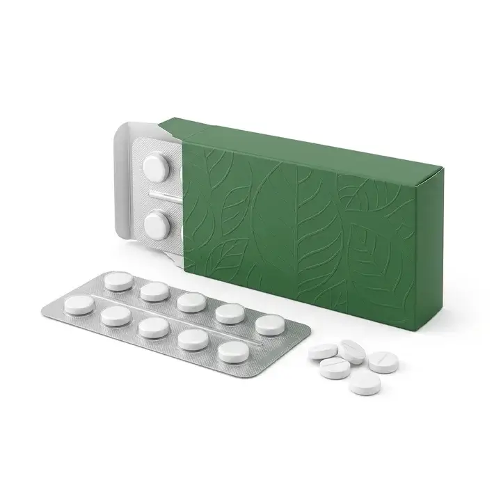Blister packaging box used for tablets and capsules