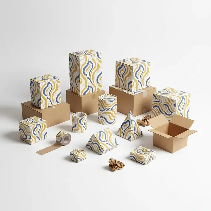 Custom-printed boxes in different shapes and styles