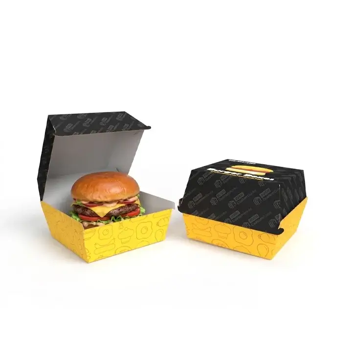 Sturdy custom packaging designed for fresh burgers