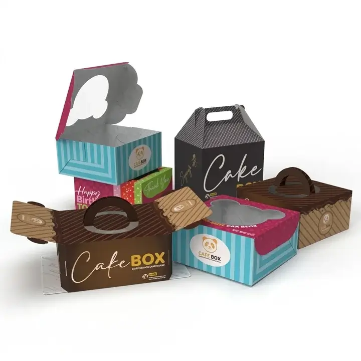 Cake boxes for secure cake storage and transport