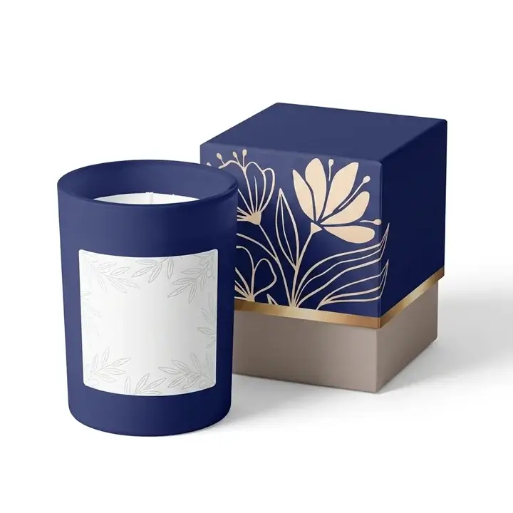 Rigid box for candle jars