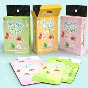 Instagram post featuring colorful candy packaging box design