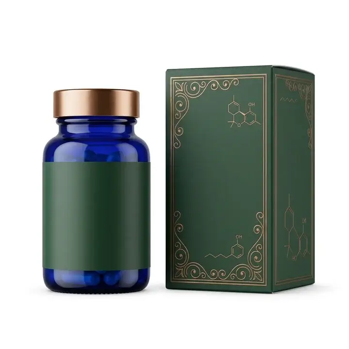 Premium custom CBD capsule packaging boxes with logo