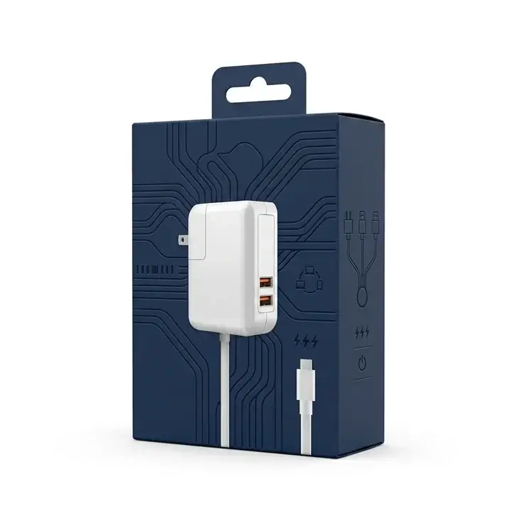 Packaging box for chargers