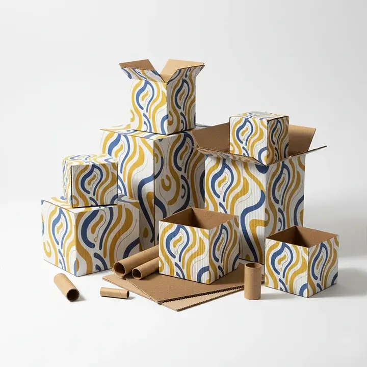 Custom-printed corrugated boxes