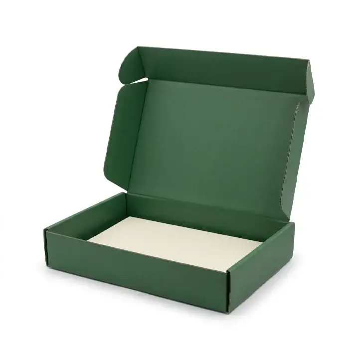 Custom ear-lock mailer box with secure side-flap interlocking tabs