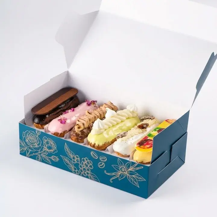 Custom Eclair Packaging Boxes with Window