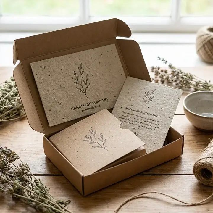 Sustainable kraft paper packaging inserts for eco-conscious brands