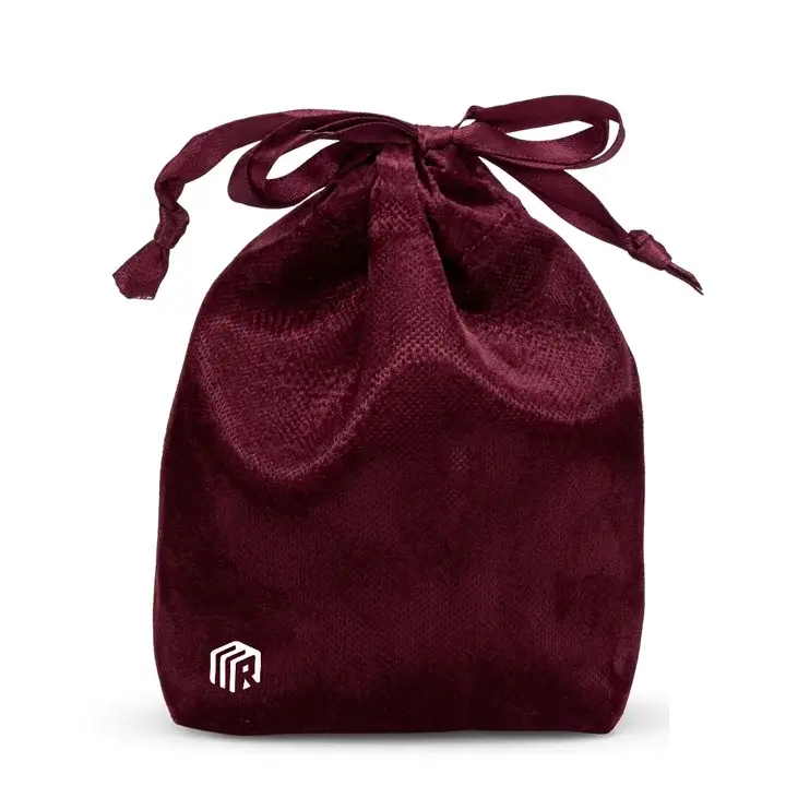 Custom luxury satin pouches with drawstring for jewelry