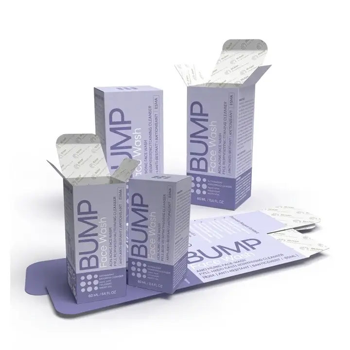 Face wash packaging boxes