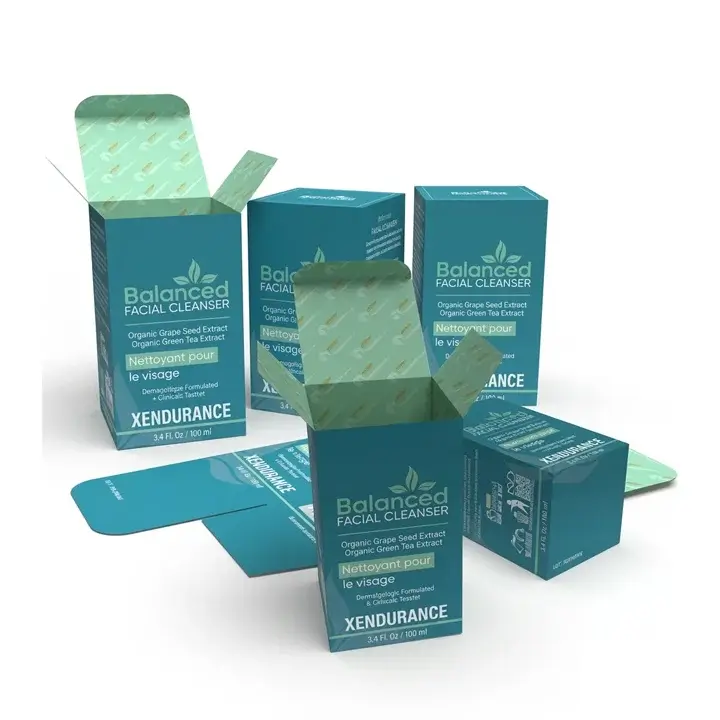 Facial cleanser packaging boxes