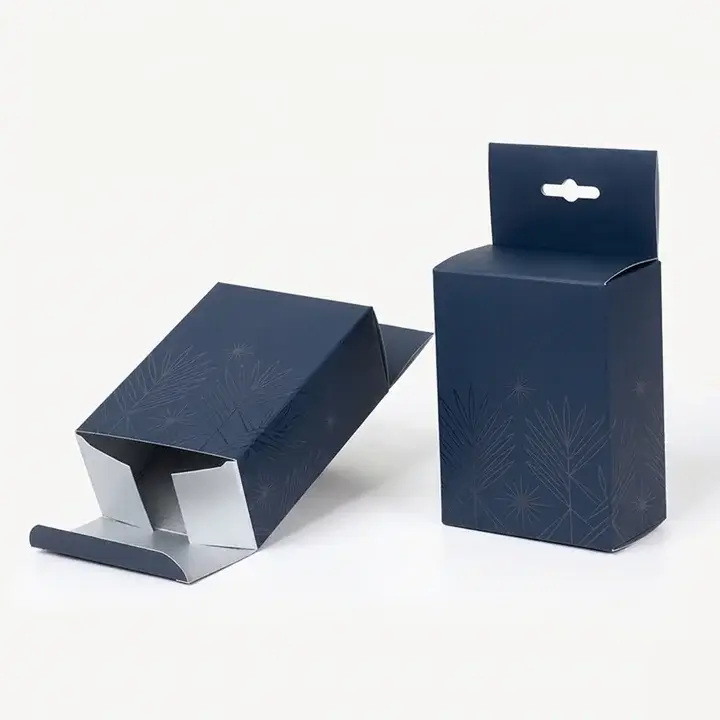 Five panel hanger boxes with display hook