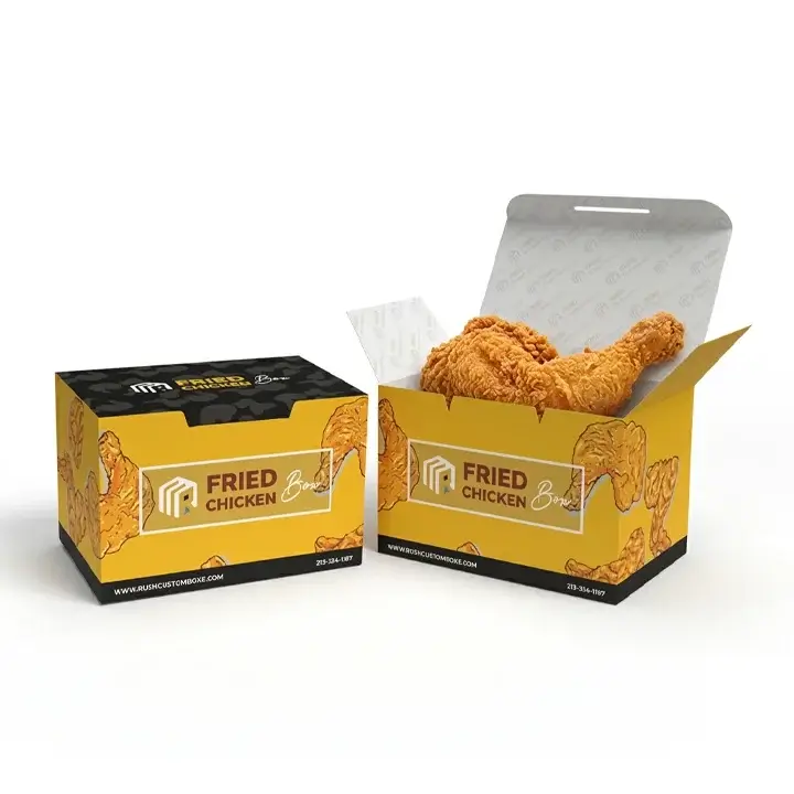 Box suitable for crispy fried chicken