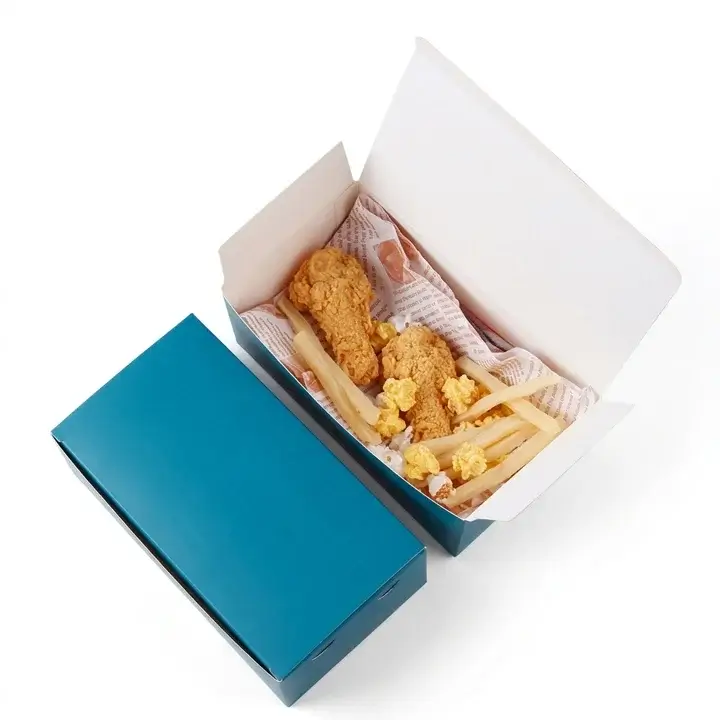 Grease-resistant box for fried items