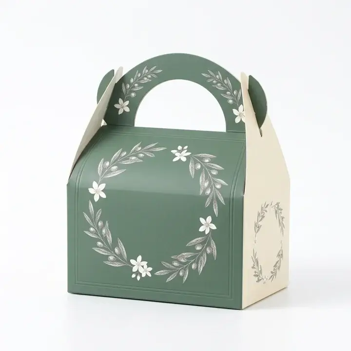 Custom printed gable boxes with handles