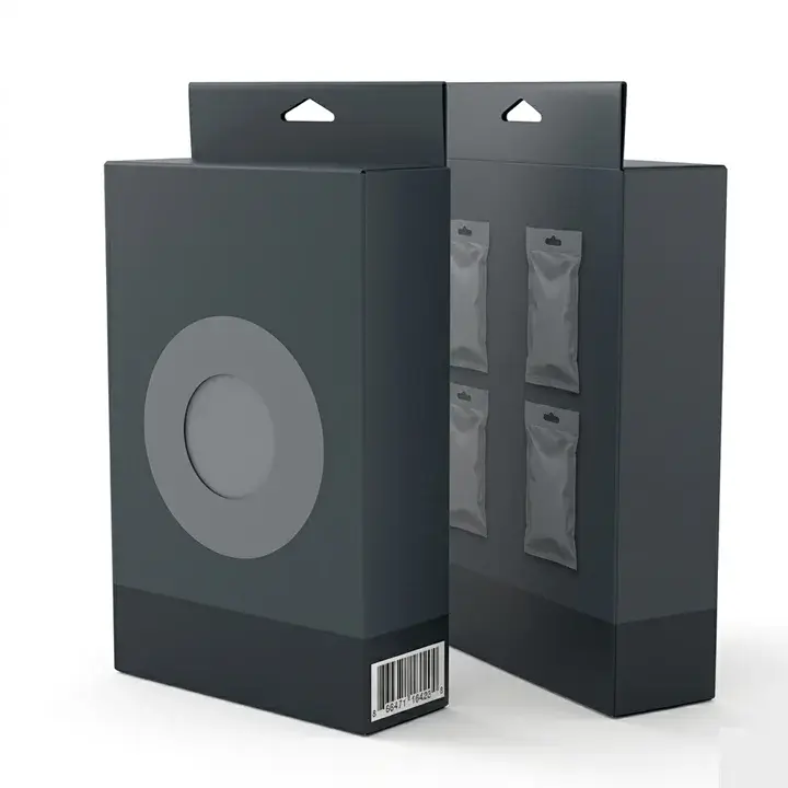 Custom Hanging Tab Display Boxes for Retail hooks