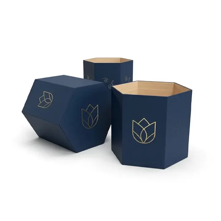 Unique hexagon shaped boxes