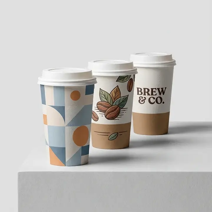 Heat resistant hot drink paper cups
