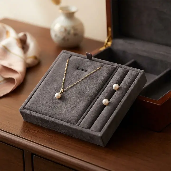 Premium velvet-lined jewelry and luxury item packaging inserts