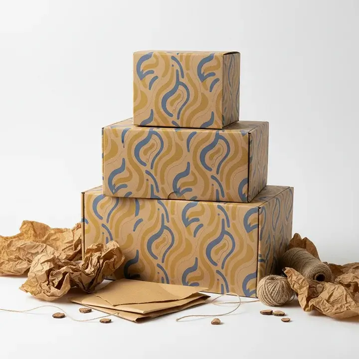 Custom-printed kraft boxes