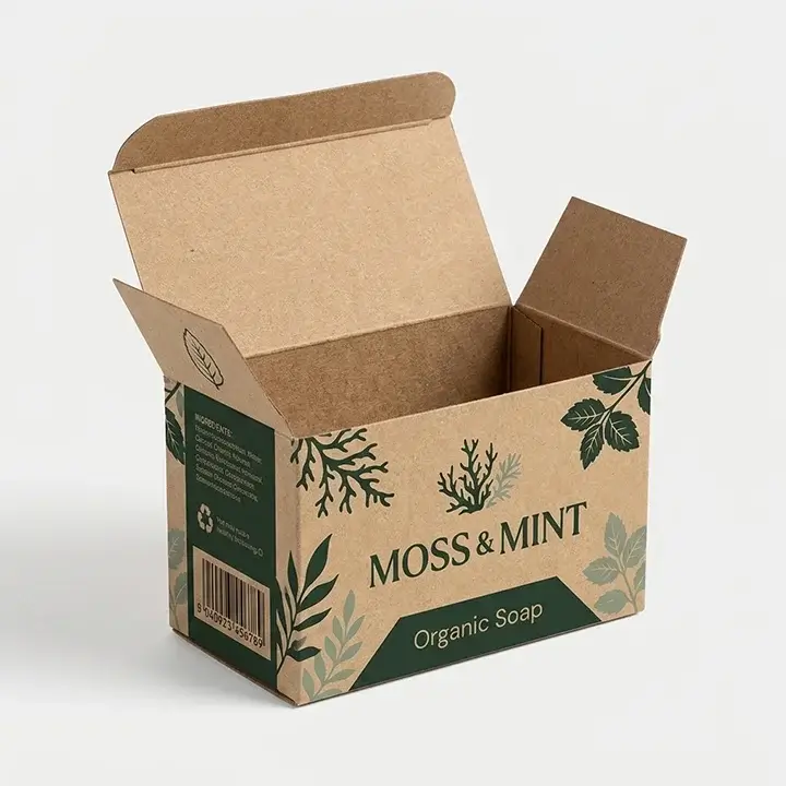 Eco-friendly brown kraft paper box