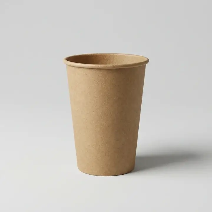 Natural kraft paper cup texture