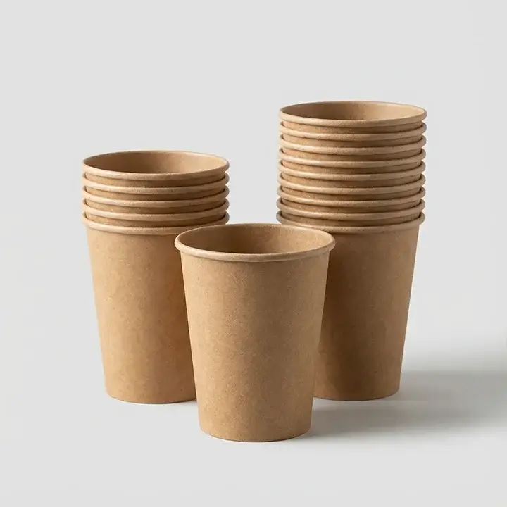Kraft brown paper cups