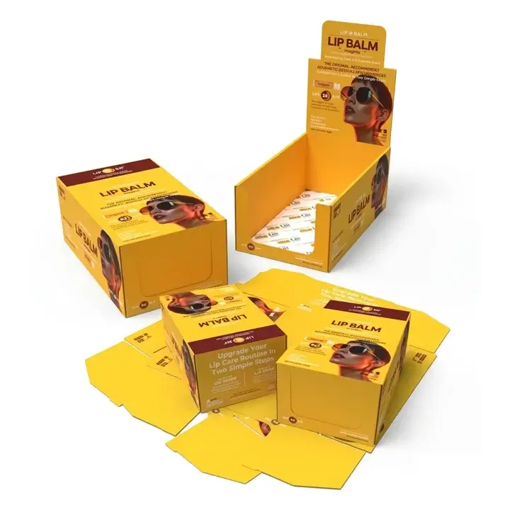 Lip balm packaging boxes