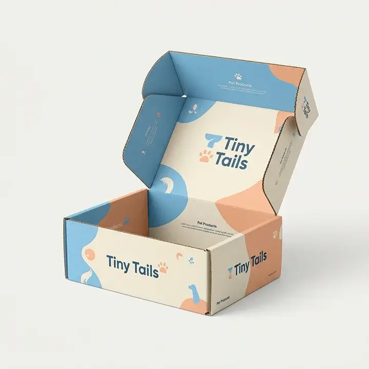 Custom printed corrugated mailer box