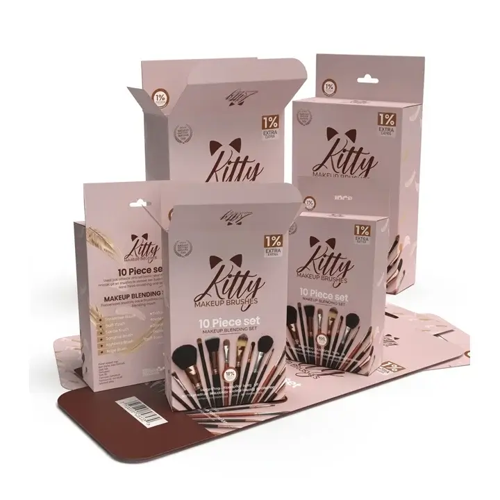 Makeup brush packaging boxes
