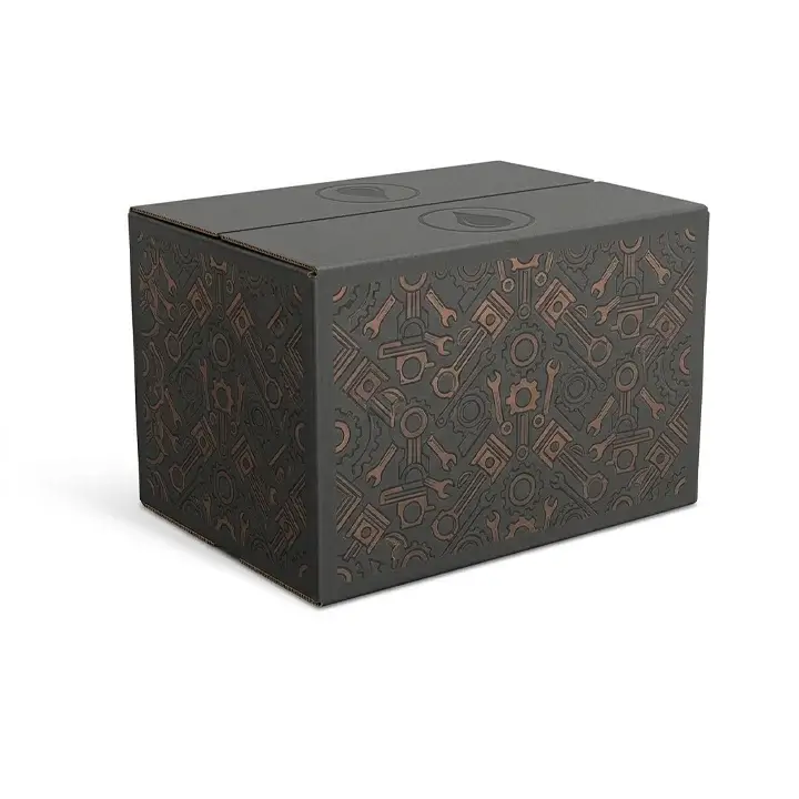 Motor oil packaging box