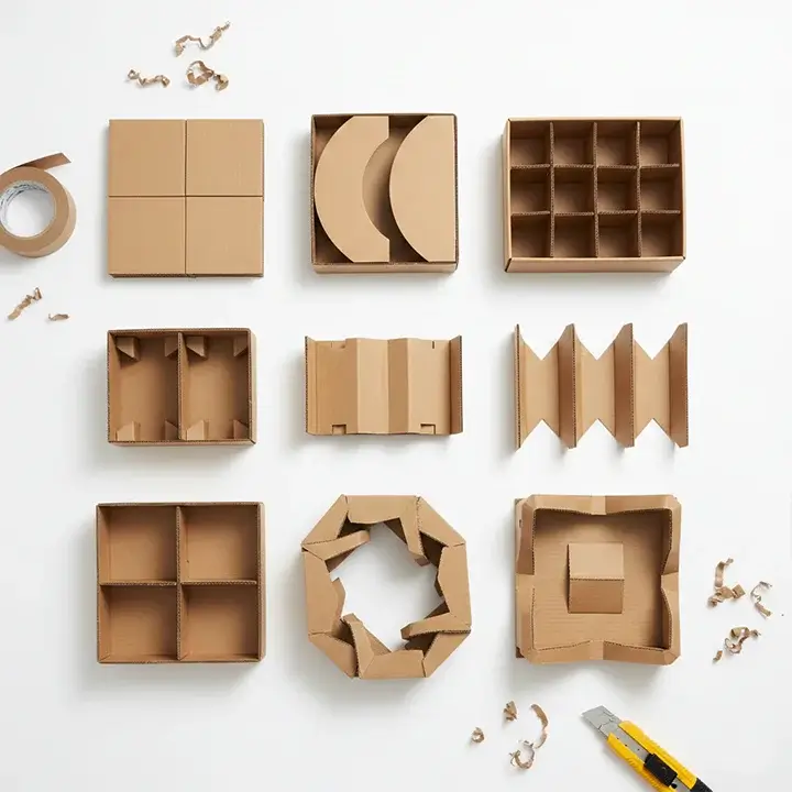 Custom packaging inserts and dividers for product protection