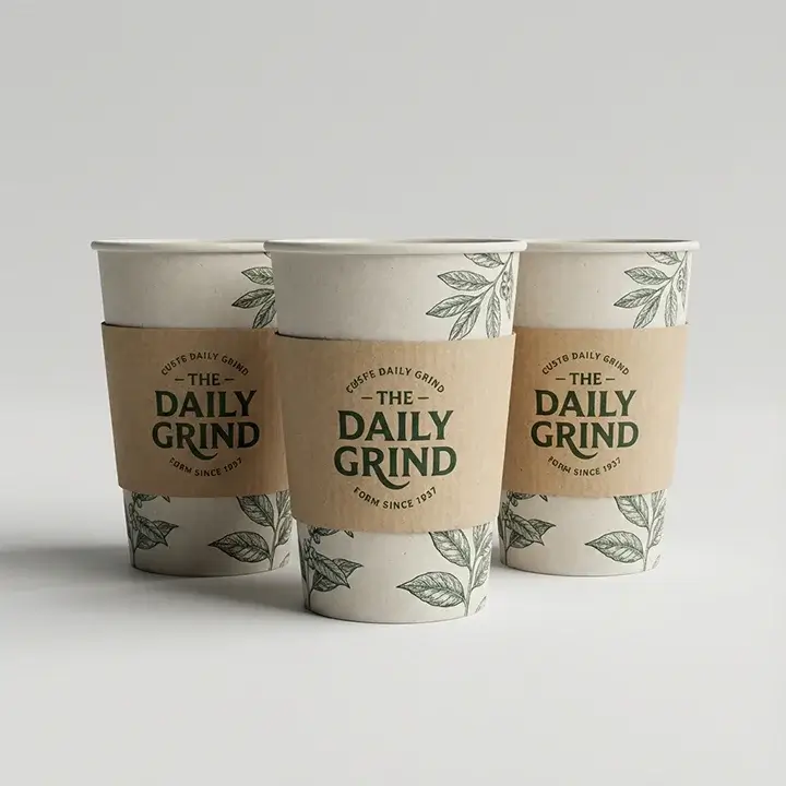 Insulated paper cups with sleeves