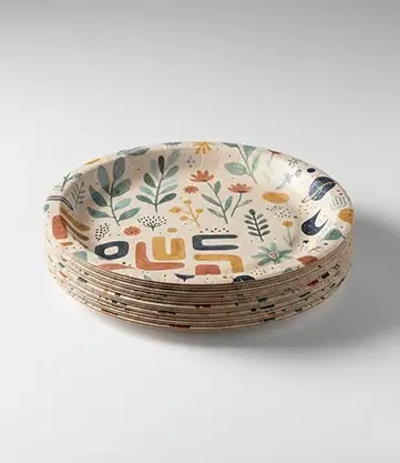 Collection of paper plates