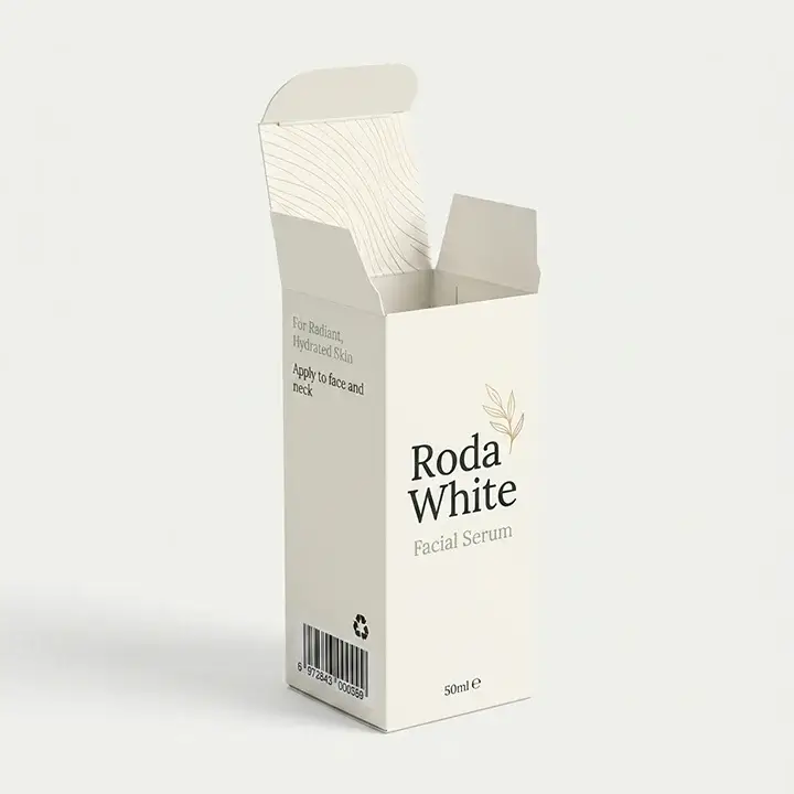 Smooth white SBS paperboard box