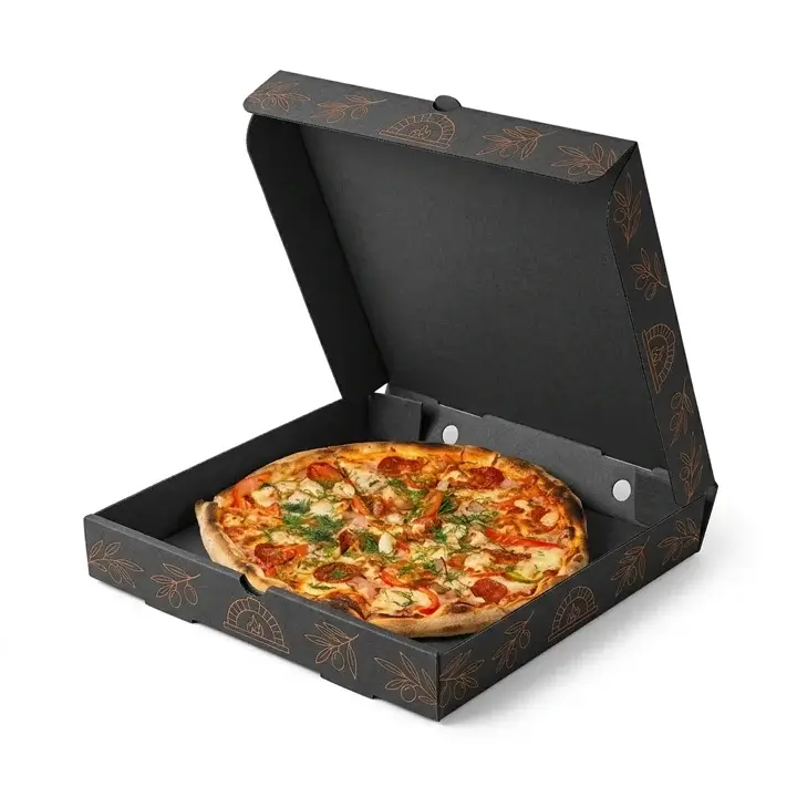 Strong box for delivering hot pizzas