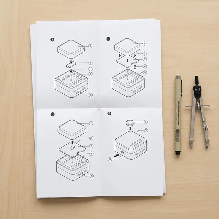 Clear, easy-to-read instruction sheets for product assembly