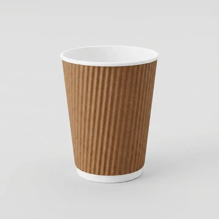 Ripple wall textured paper cup