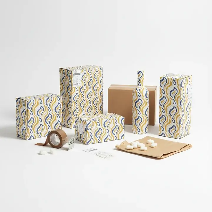 Custom-printed shipping boxes