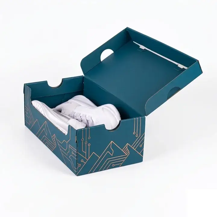 Custom luxury shoe packaging boxes with brand logo