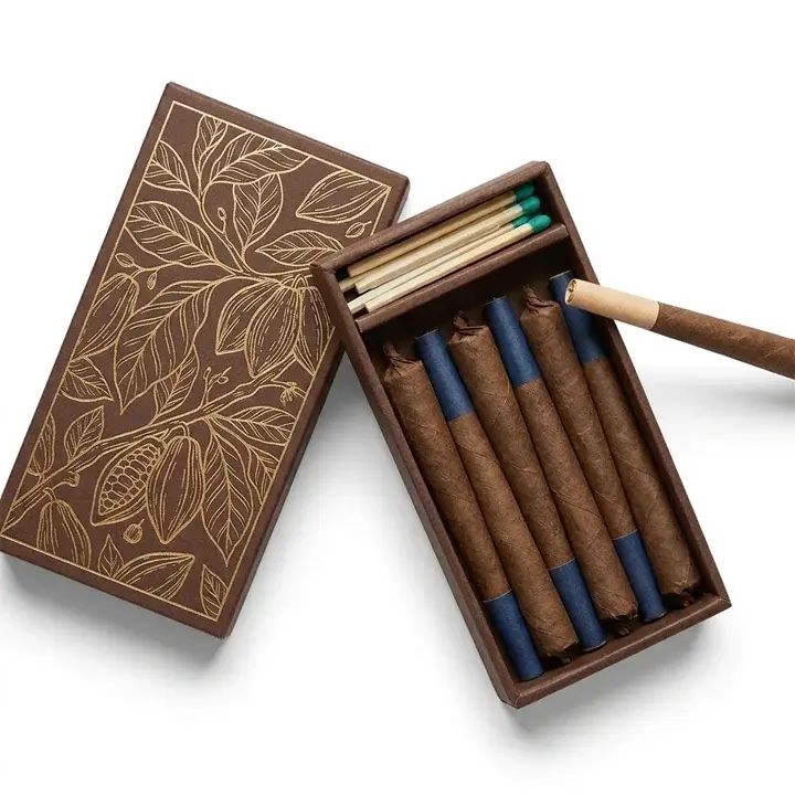 Slide drawer tobacco box with smooth pull-out design