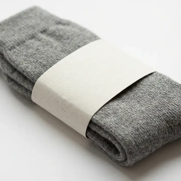 Paper sock sleeves wrapped around socks