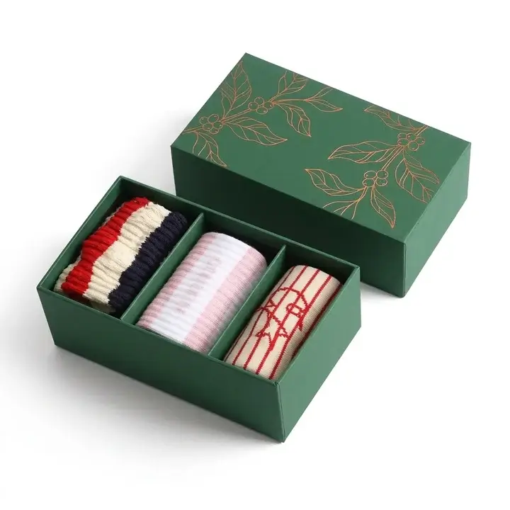Custom socks packaging box for organized presentation