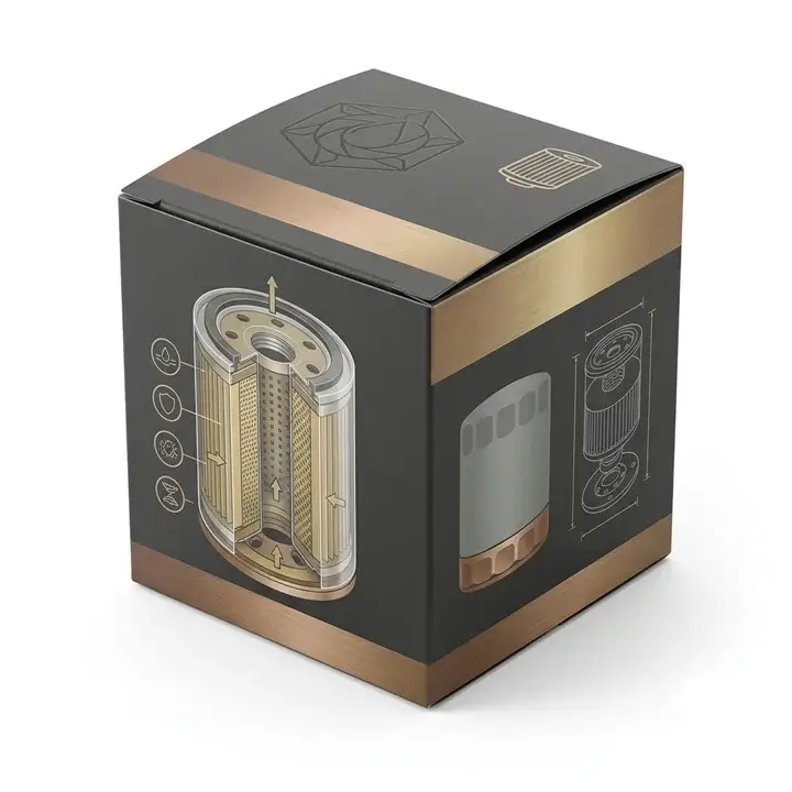 Spare parts packaging box