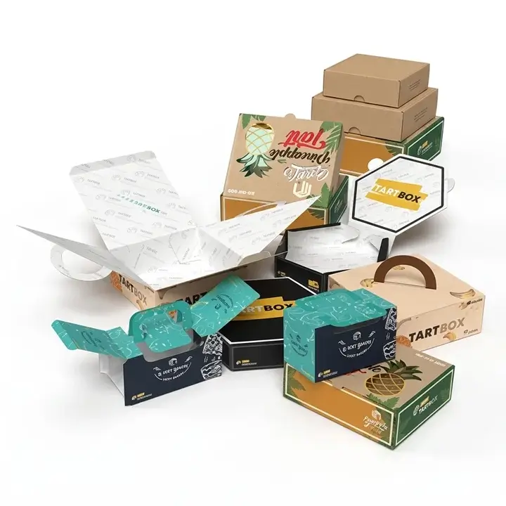 Tart boxes for bakery presentation