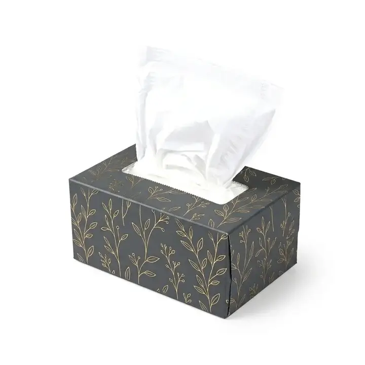 Tissue packaging box